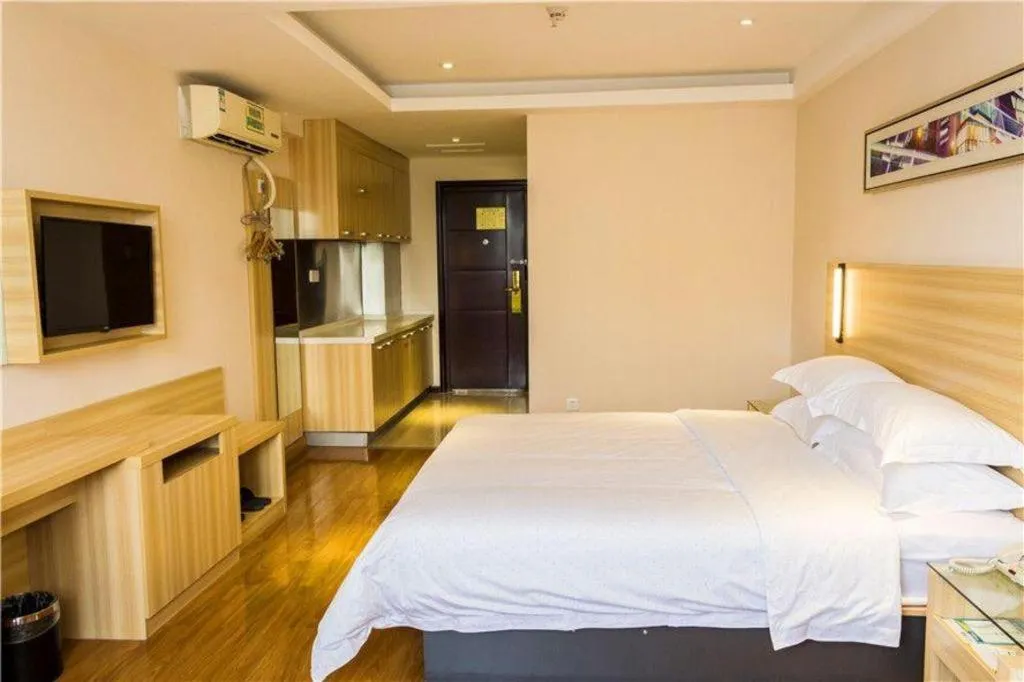 Bed in Jtour Inn Wuhan Hankou Railway East Plaza