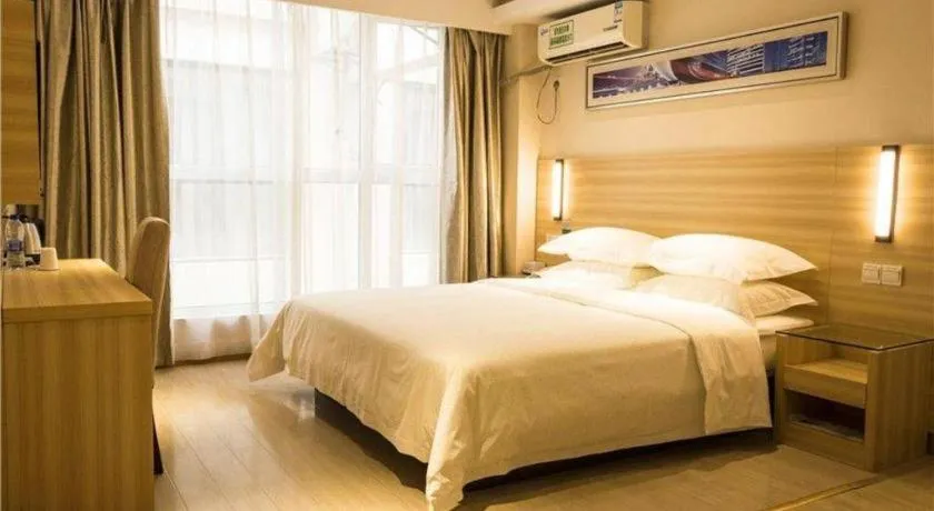 Bed in Jtour Inn Wuhan Hankou Railway East Plaza