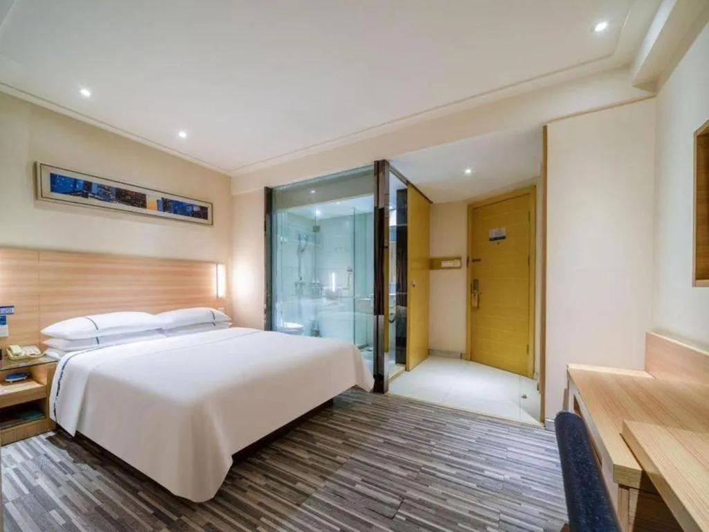 Bed in City Comfort Inn Wuhan Dongwu Avenue Light Rail Station