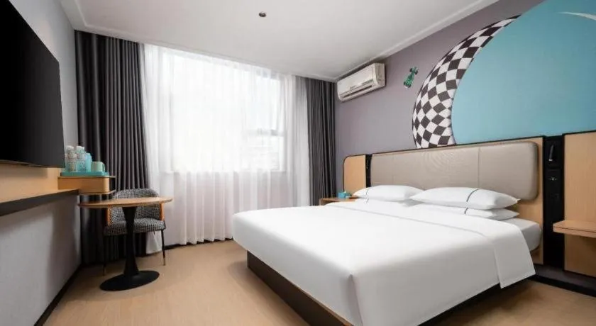 Bed in City Comfort Inn Wuhan Dongwu Avenue Light Rail Station