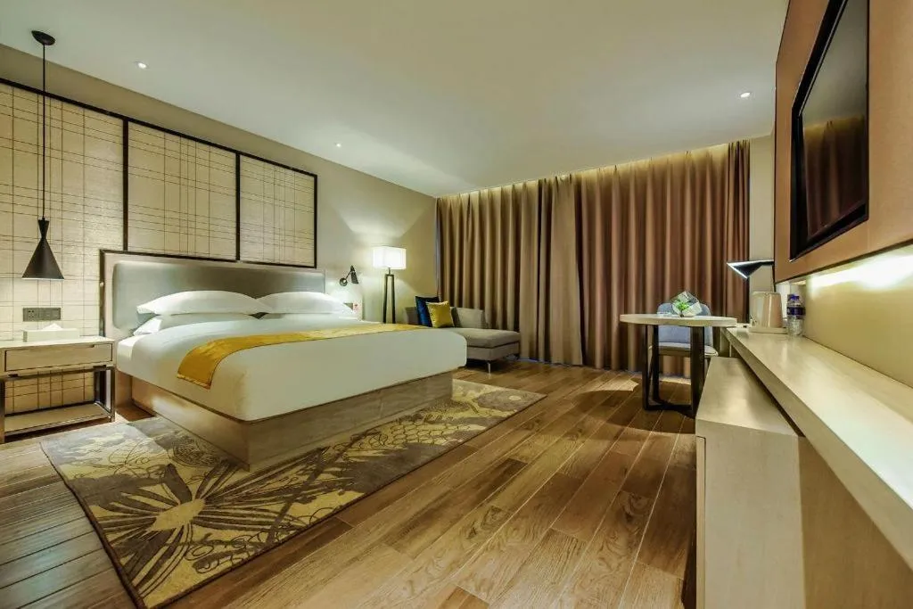 Bed in Echarm Hotel Anshun High-speed Railway Station Jichang Road