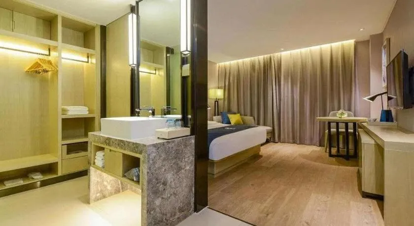 Bed in Echarm Hotel Anshun High-speed Railway Station Jichang Road