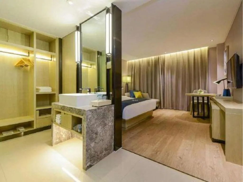 Bed in Echarm Hotel Anshun High-speed Railway Station Jichang Road