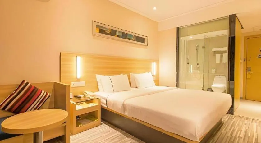 Bed in City Comfort Inn Wuhan Huangxiaohe Road Huaqiao