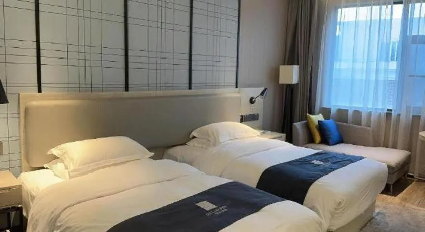 Bed in Echarm Hotel Wuhan Hankou Station Changgang Road Metro Station