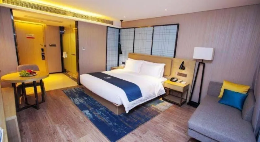 Bed in Echarm Hotel Nanning Guangxi University Xinyang Longteng District Maternal and Child Hospital