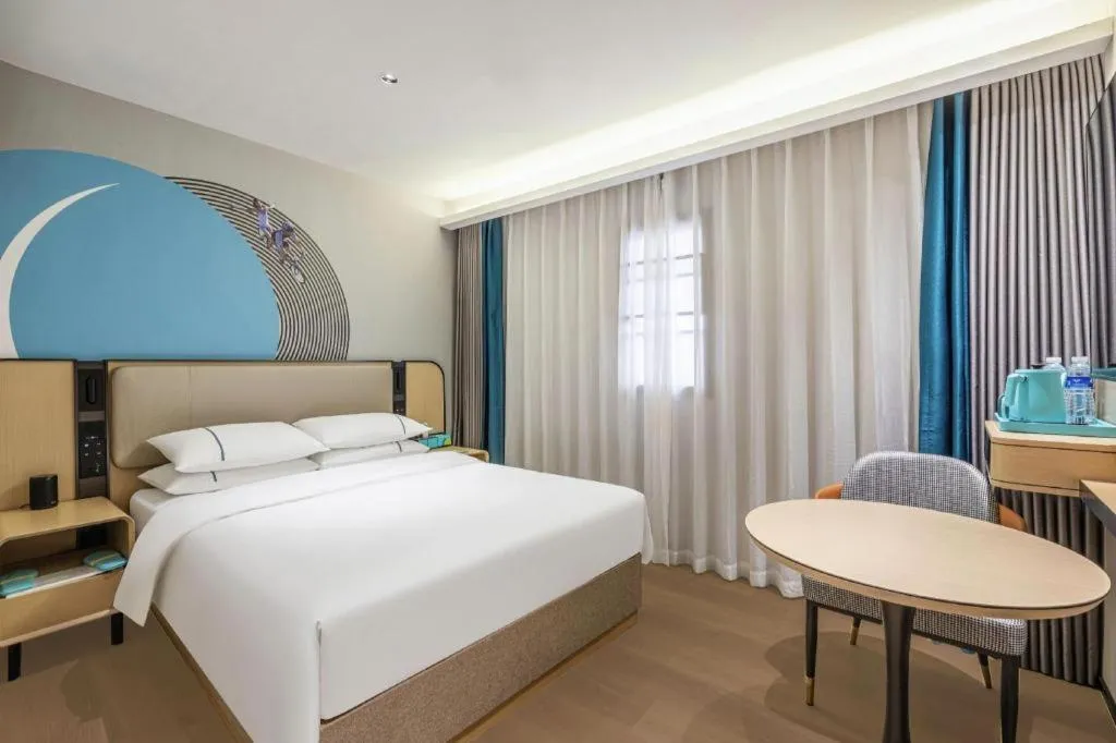 Bed in City Comfort Inn Wuhan Jianghan Road Liuduqiao Metro Station