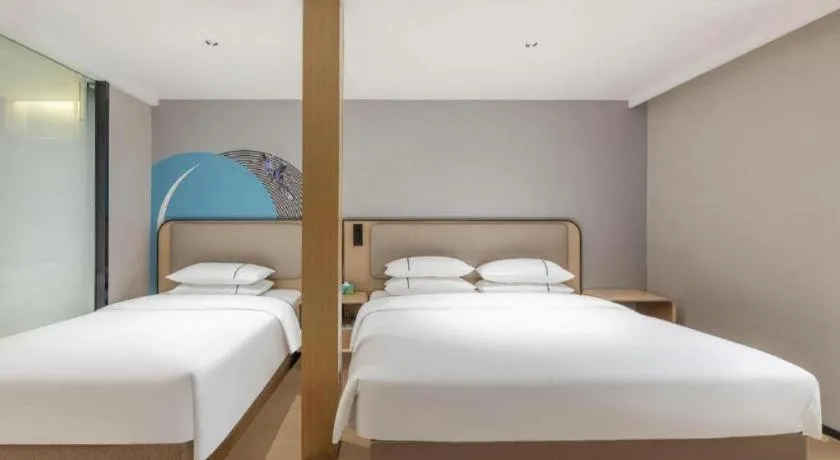 Bed in City Comfort Inn Wuhan Jianghan Road Liuduqiao Metro Station