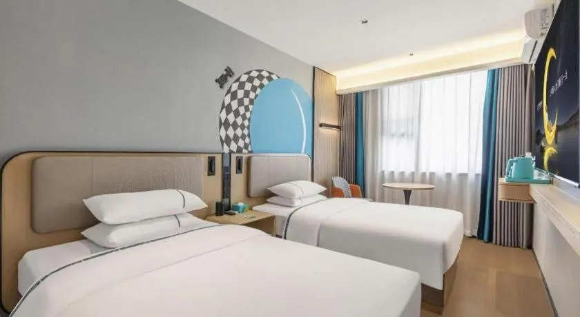 Bed in City Comfort Inn Wuhan Jianghan Road Liuduqiao Metro Station