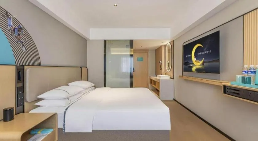 Bed in City Comfort Inn Wuhan Jianghan Road Liuduqiao Metro Station