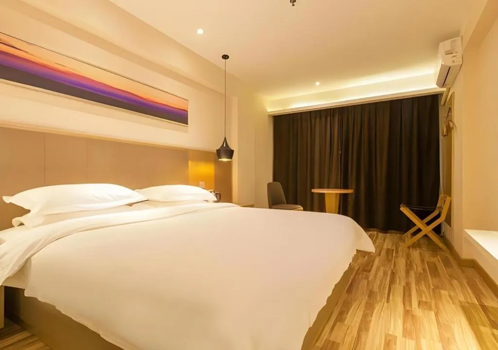 Bed in City Comfort Inn Wuhan Jianghan Road Liuduqiao Metro Station