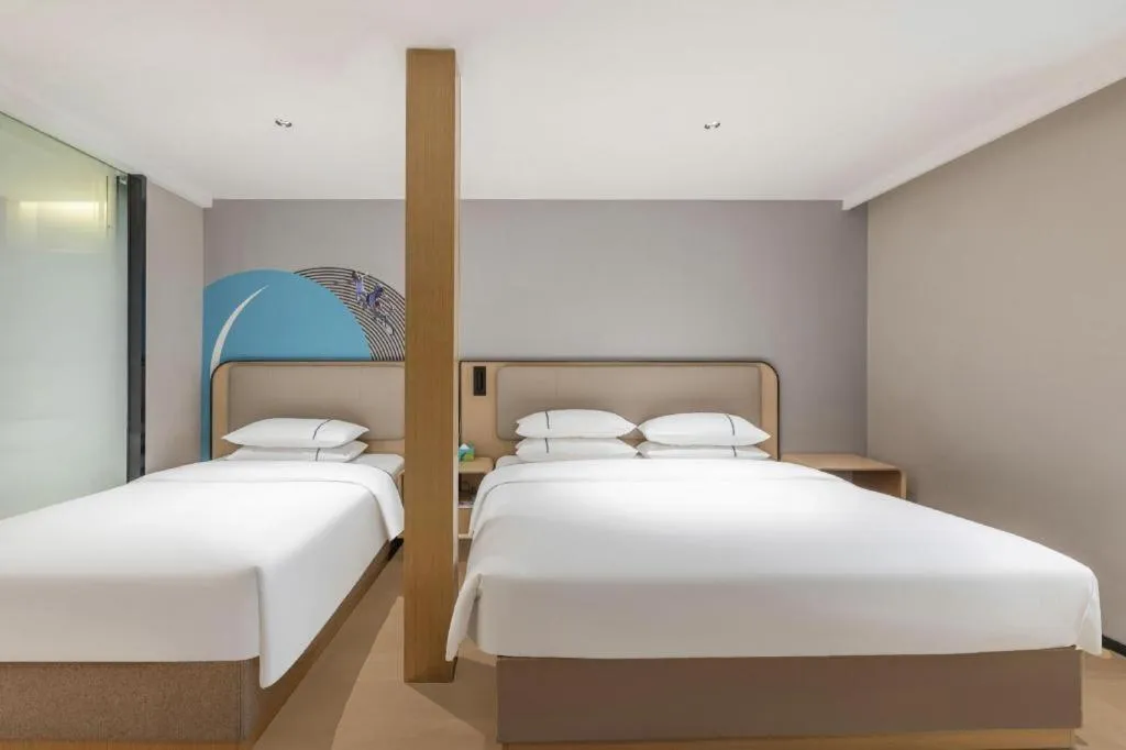 Bed in City Comfort Inn Wuhan Jianghan Road Liuduqiao Metro Station