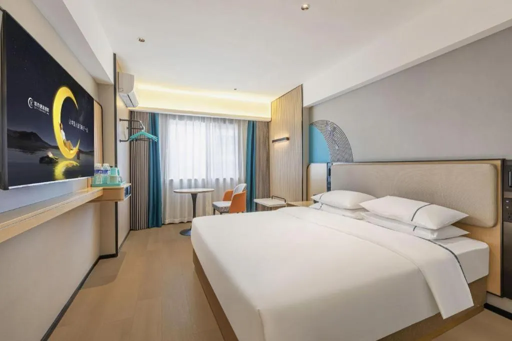 Bed in City Comfort Inn Wuhan Jianghan Road Liuduqiao Metro Station