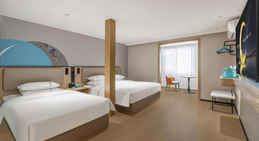 Bed in City Comfort Inn Wuhan Jianghan Road Liuduqiao Metro Station