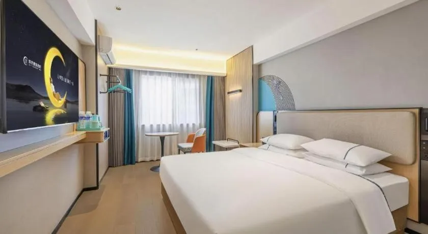 Bed in City Comfort Inn Wuhan Jianghan Road Liuduqiao Metro Station