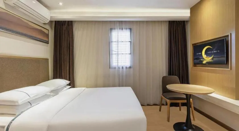 Bed in City Comfort Inn Wuhan Jianghan Road Liuduqiao Metro Station