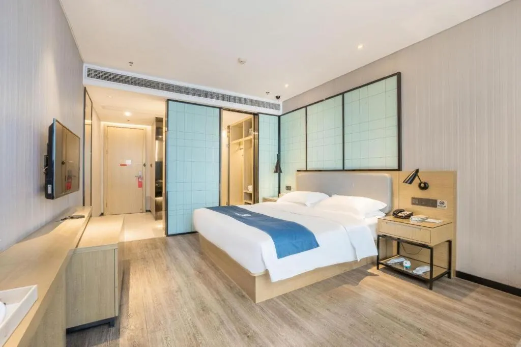 Bed in Echarm Hotel An'xi Hengxing Coach Station