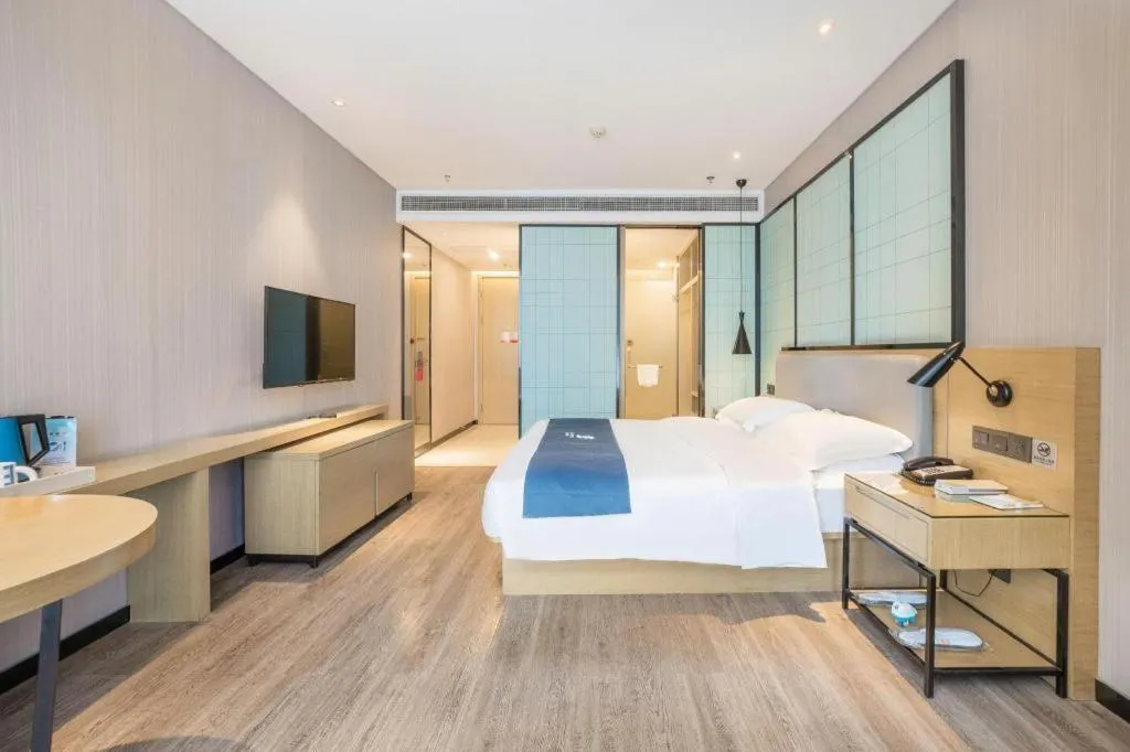 Bed in Echarm Hotel An'xi Hengxing Coach Station