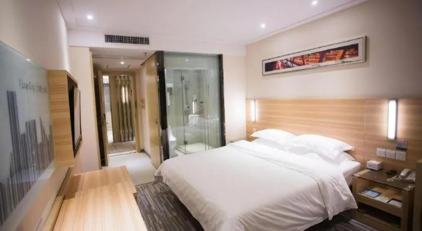 Bed in City Comfort Inn Wuhan Panlongcheng Baishang Shopping Center