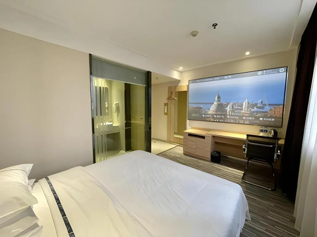 Bed in City Comfort Inn Hankou Railway Station Tangjiadun Wanda Plaza