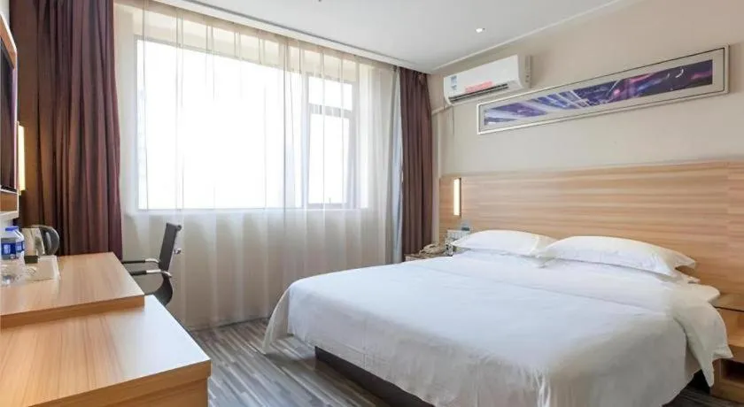Bed in City Comfort Inn Hankou Railway Station Tangjiadun Wanda Plaza