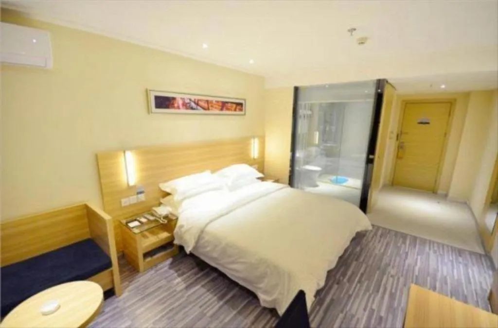 Bed in City Comfort Inn Hankou Railway Station Tangjiadun Wanda Plaza