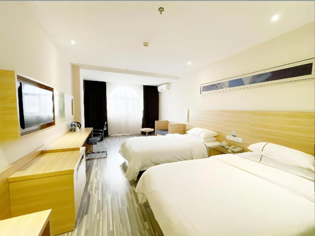 Bed in City Comfort Inn Hankou Railway Station Tangjiadun Wanda Plaza