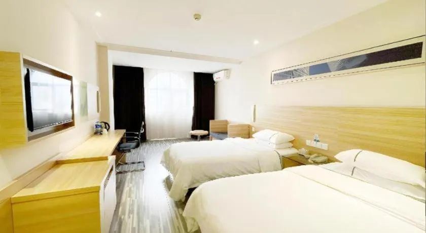 Bed in City Comfort Inn Hankou Railway Station Tangjiadun Wanda Plaza