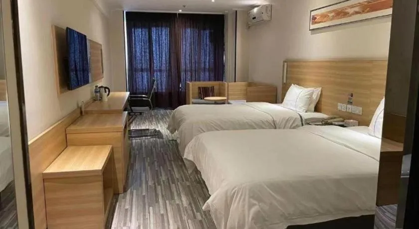 Bed in City Comfort Inn Wuhan Sports Center Sanjiaohu Metro Station