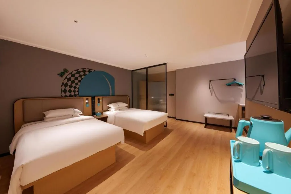 Bed in City Comfort Inn Wuhan Dream Times Jiedaokou