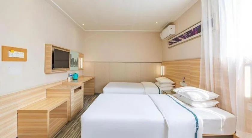 Bed in City Comfort Inn Wuhan Dream Times Jiedaokou