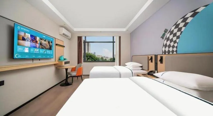 Bed in City Comfort Inn Guangzhou Tower Kecun Metro Station Dunhe