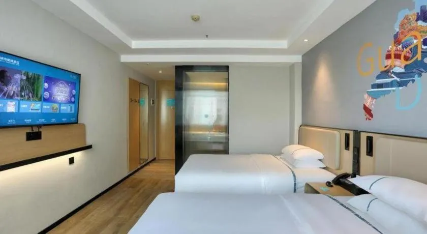 Bed in City Comfort Inn Guangzhou Tower Kecun Metro Station Dunhe