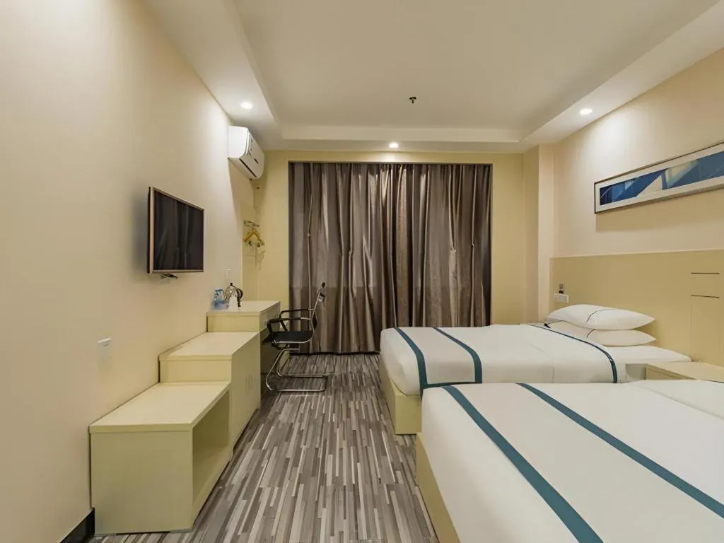 Bed in City Comfort Inn Guangzhou Tower Kecun Metro Station Dunhe