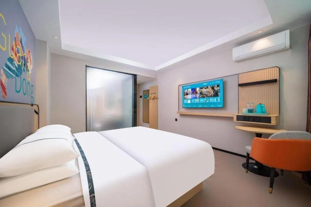 Bed in City Comfort Inn Guangzhou Tower Kecun Metro Station Dunhe