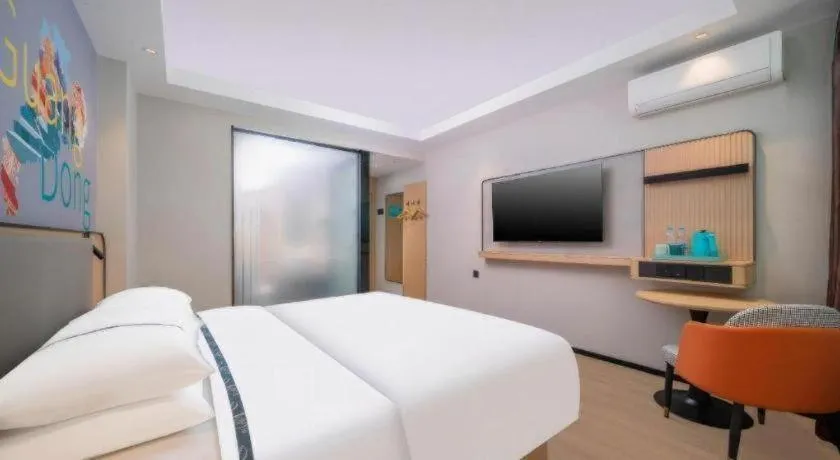 Bed in City Comfort Inn Guangzhou Tower Kecun Metro Station Dunhe