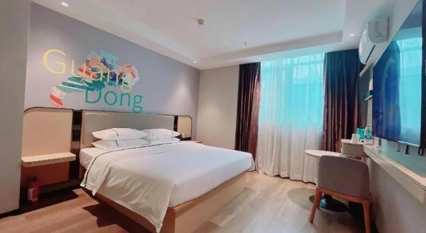 Bed in City Comfort Inn Guangzhou Tower Kecun Metro Station Dunhe