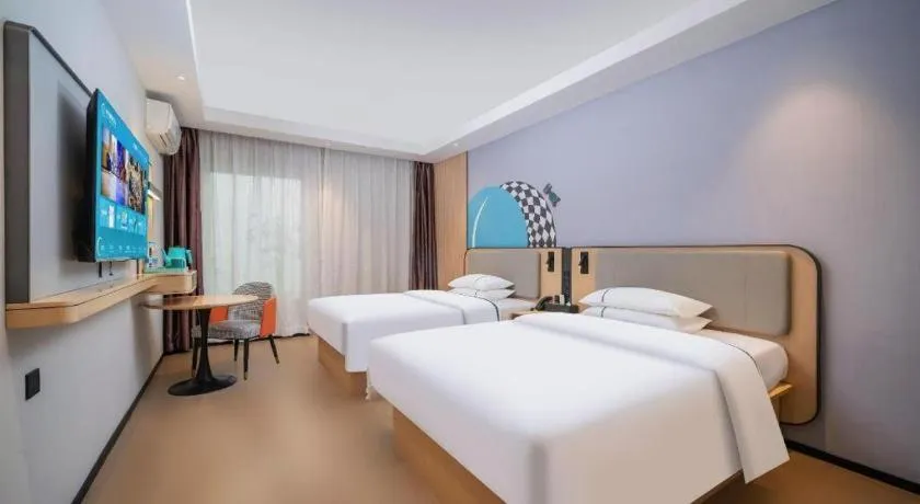 Bed in City Comfort Inn Guangzhou Tower Kecun Metro Station Dunhe