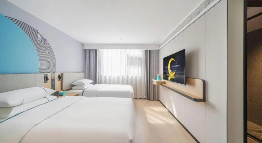 Bed in City Comfort Inn Guangzhou Tower Kecun Metro Station Dunhe