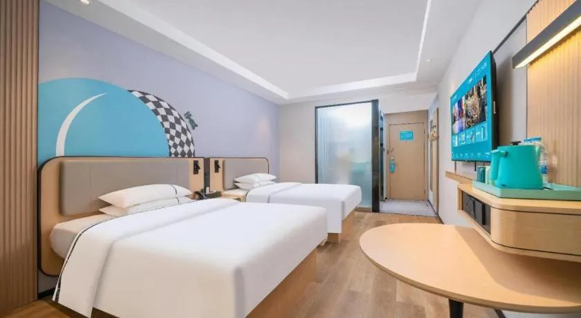 Bed in City Comfort Inn Guangzhou Tower Kecun Metro Station Dunhe