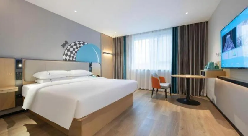 Bed in City Comfort Inn Guangzhou Tower Kecun Metro Station Dunhe