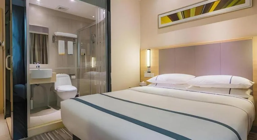 Bed in City Comfort Inn Guangzhou Tower Kecun Metro Station Dunhe
