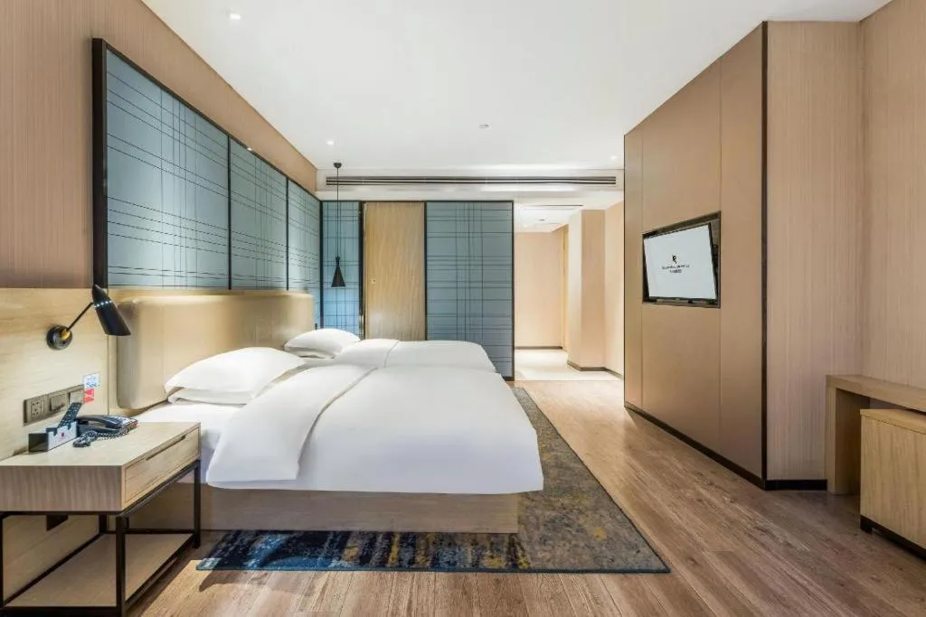 Bed in Echarm Hotel Yiyang Wanda Plaza