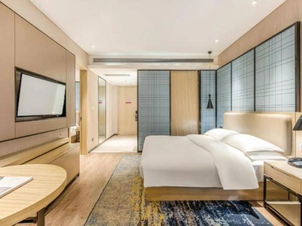 Bed in Echarm Hotel Yiyang Wanda Plaza