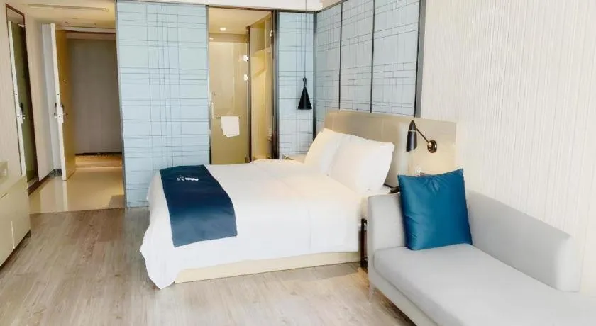 Bed in Echarm Hotel Yiyang Wanda Plaza