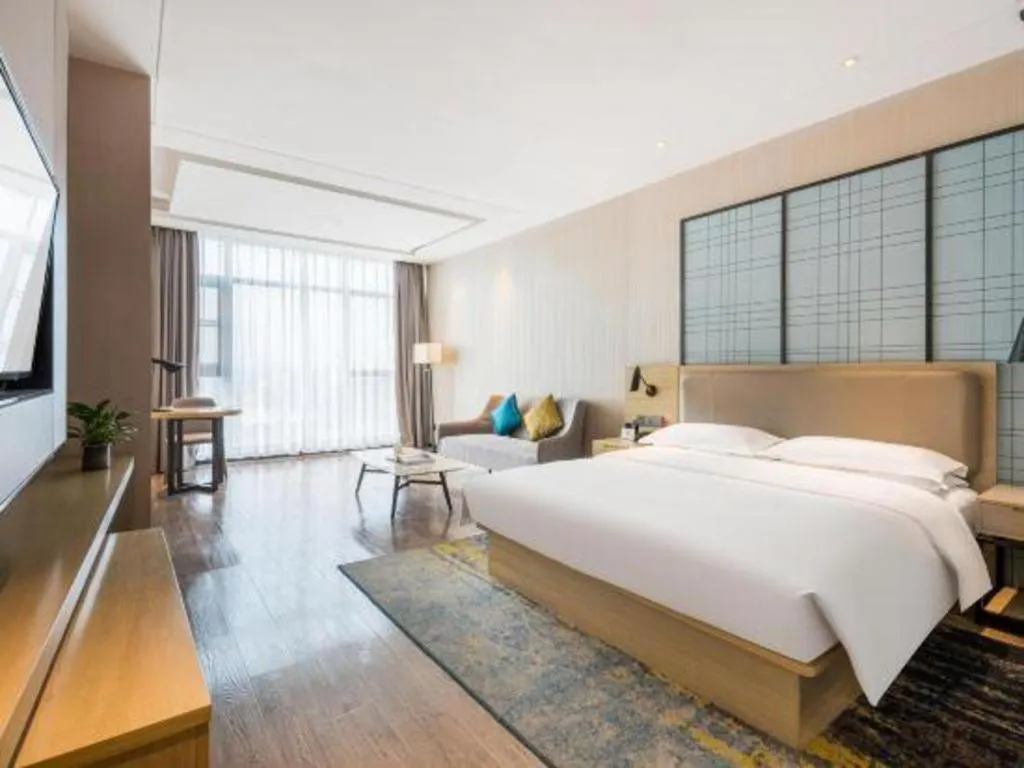 Bed in Echarm Hotel Yiyang Wanda Plaza