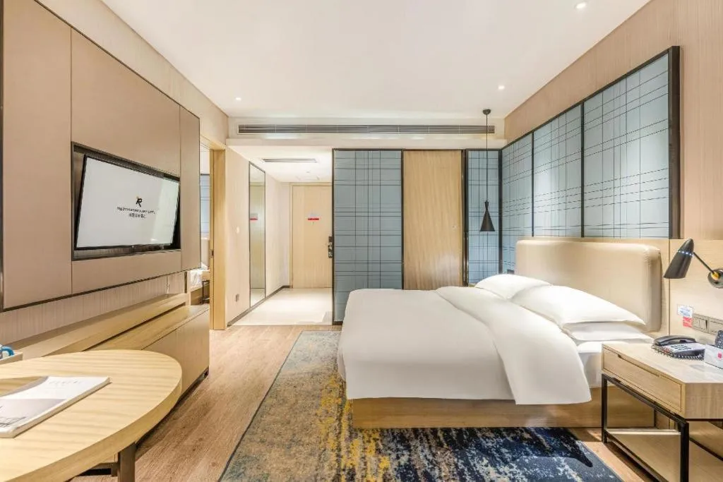Bed in Echarm Hotel Yiyang Wanda Plaza