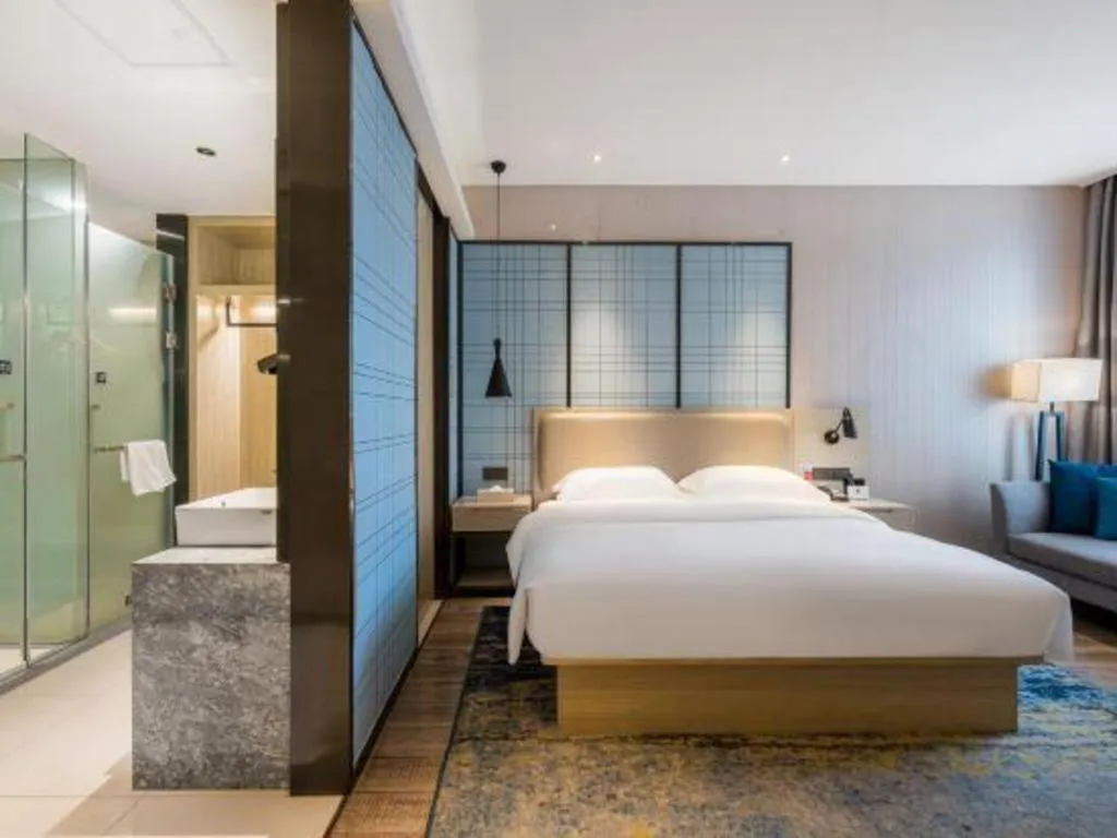 Bed in Echarm Hotel Yiyang Wanda Plaza