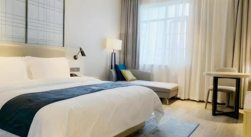 Bed in Echarm Hotel Yiyang Wanda Plaza