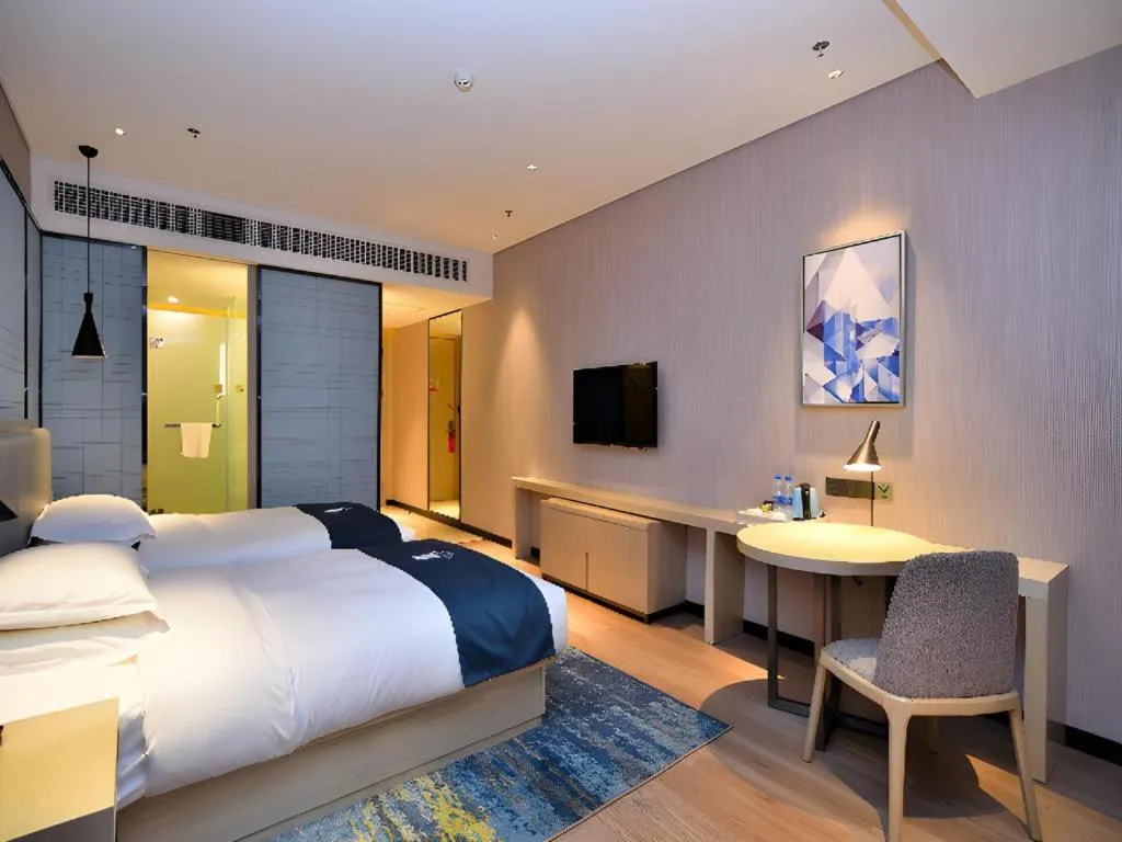 Bed in Echarm Hotel Xian Ming City Wall South Gate